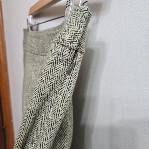 Ann Taylor Y2K Academia Equestrian English Countryside Wool Blend Tweed Skirt 8P - Picture 6 of 12